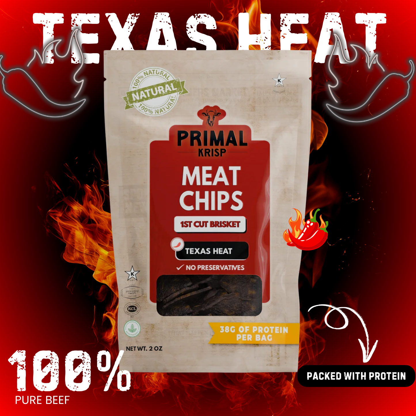 Texas Heat Meat Chips: Bold Flavor Meets Clean Fuel