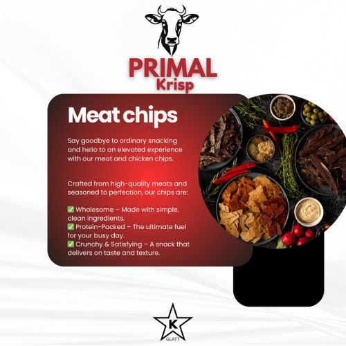 Crispy beef snacks made with 100% beef and salt – high protein meat chips by Primal Krisp