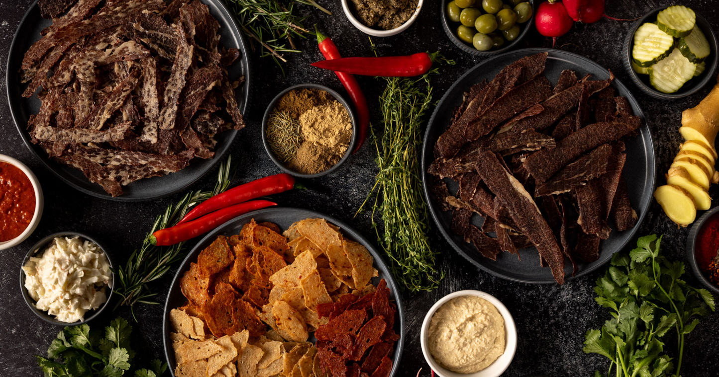 Clean kosher snacks made from meat, salt, and spices - Primal Krisp banner